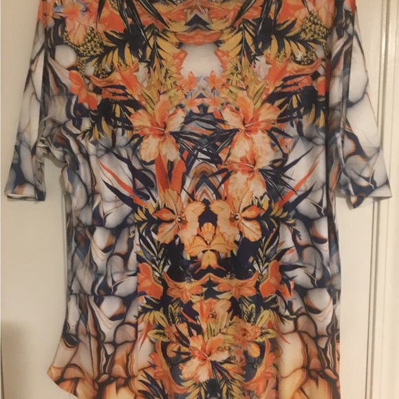NWOT One World Women’s short Sleeve Top- 2X - Picture 4 of 14